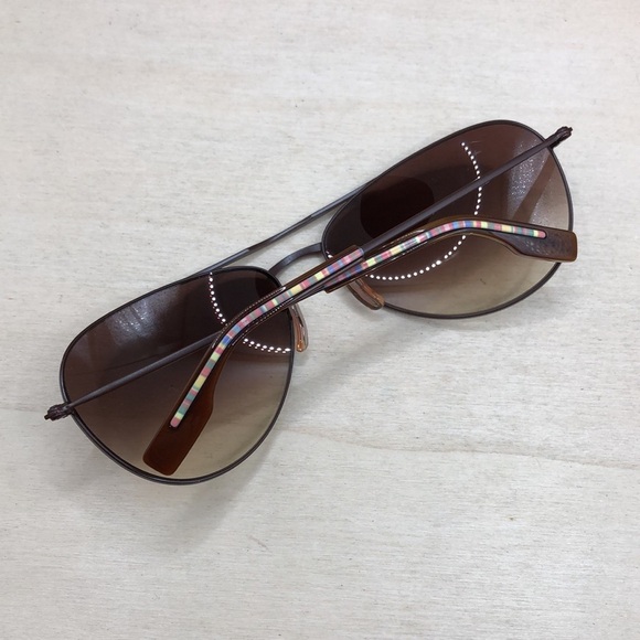 Paul Smith Sunglasses Aviator Gold Frame PS817 135 Gradient Brown Unisex main image 6